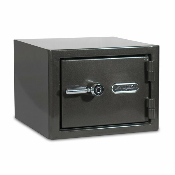 Sanctuary Platinum 1.07 Cu Ft Fireproof/Waterproof Home and Office Safe w/Biometric Lock, Dark Gray Metallic SA-PLAT1-BIO-DP